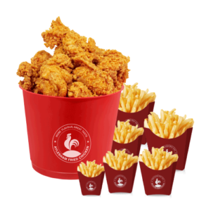 14 Pcs Chicken with 4 Reg Fries