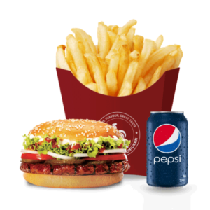 BBQ Chicken Burger With Fries & Drink or Side