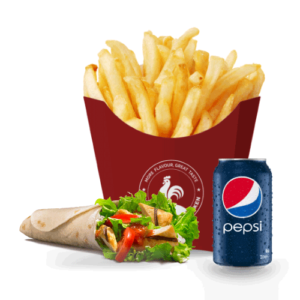 Chicken/Chicken & Bacon Wrap with Fries & Drink or Side