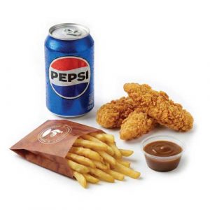 Crispy Strips, Fries, Drink or Side