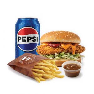 Zinger Burger, Fries, Drink or Side