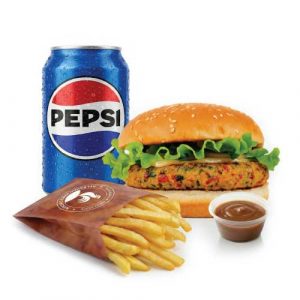 Veggie Burger, Fries, Drink or Side
