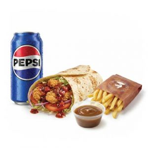 Spicy Salsa Wrap, Fries, Drink or Side