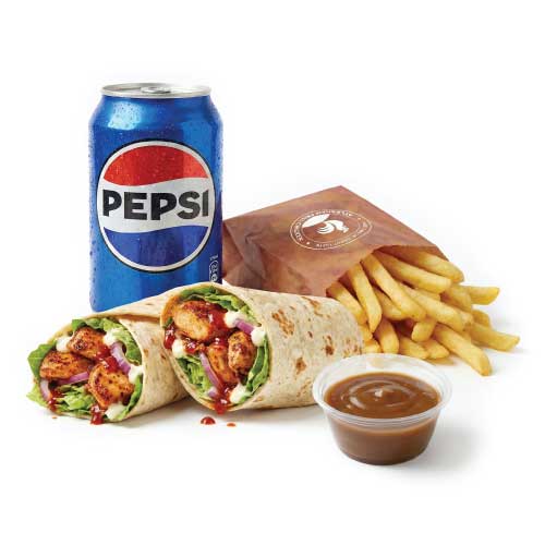 Peri Peri Wrap, Fries, Drink or Side