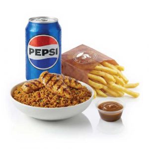 Peri Peri Rice, Peri Peri Strips, Drink or Side